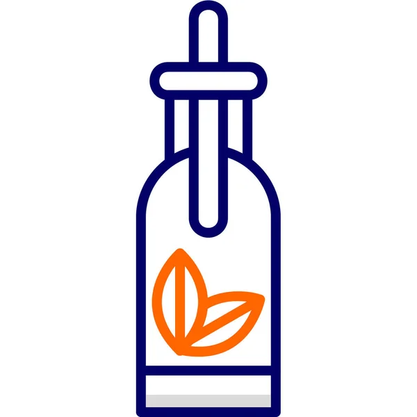 Homeopatía Icono Botella Vector Ilustración — Archivo Imágenes Vectoriales