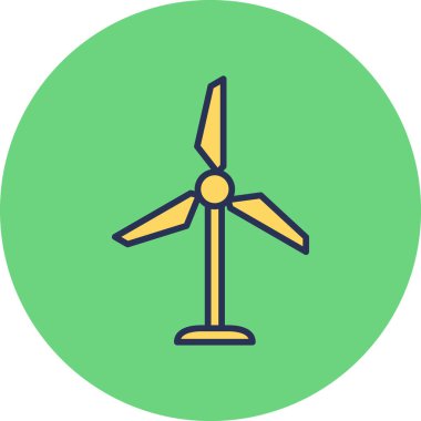 Türbin simgesi vektör illüstrasyonu