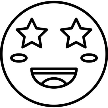 emoji. Web simgesi basit illüstrasyon