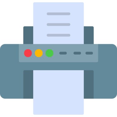 vektör yazıcı simgesi modern illüstrasyon