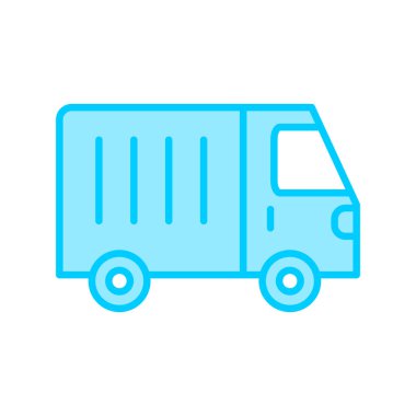 Van vektör çizgisi simgesi 