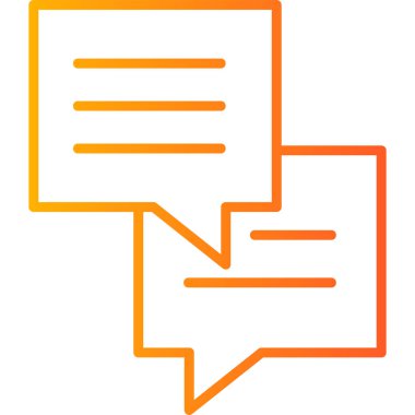 Konuş. Web simgesi basit illüstrasyon