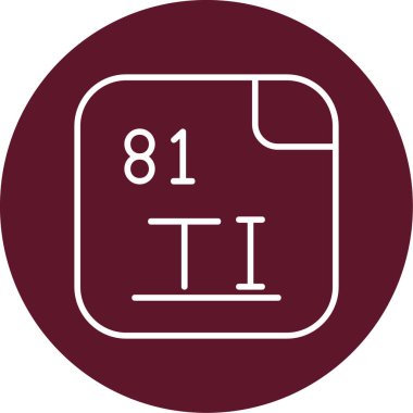 Talyum illüstrasyon simgesi vektörü