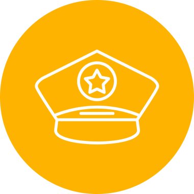 Police web icon. simple illustration