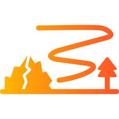 Kuzey Işıkları. Web simgesi vektör illüstrasyonu 