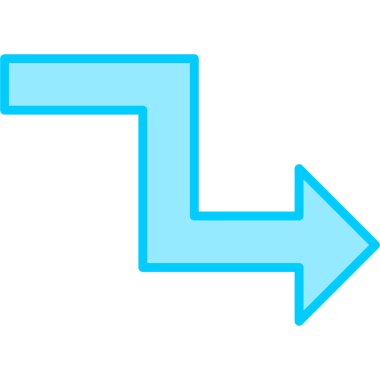 Ok sağa. Vektör illüstrasyonu