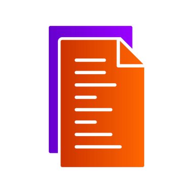 Belge simgesinin vektör illüstrasyonu