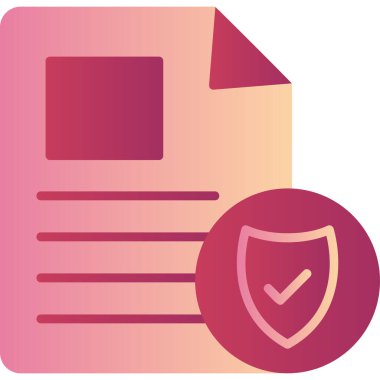 Belge simgesinin vektör illüstrasyonu