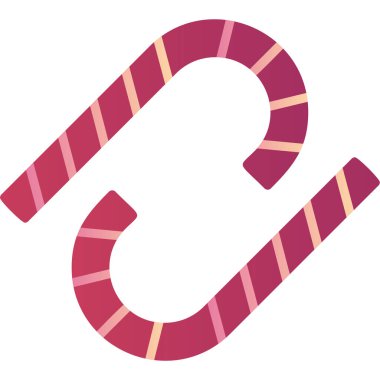 candy cane icon. simple illustration of christmas sock vector icons for web