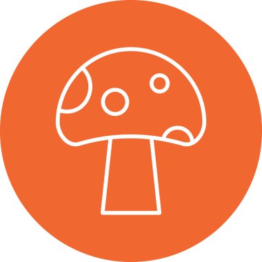 mantar simgesi vektör illüstrasyonu