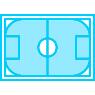 Futbol. Web simgesi basit illüstrasyon