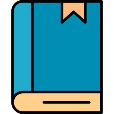 Kitap. Web simgesi basit illüstrasyon