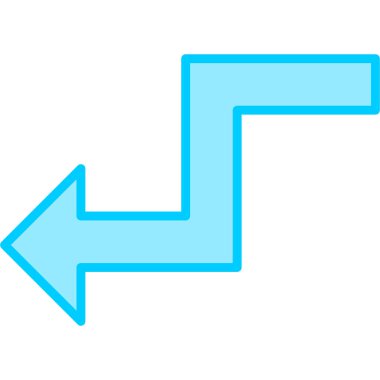 Sağa dön. Basit illüstrasyon