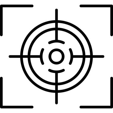 Hedef. Web simgesi basit illüstrasyon