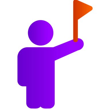 Başarı simgesi vektör illüstrasyonu