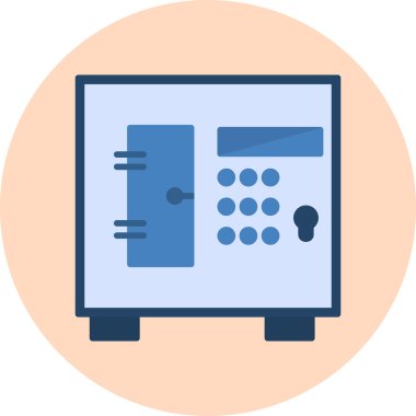 Güvenli vektör ince çizgi simgesi