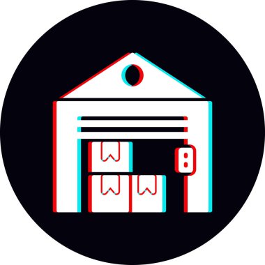 vector illustration of modern Warehouse