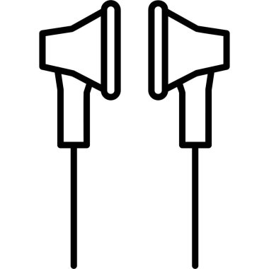 Müzik. Web simgesi basit illüstrasyon