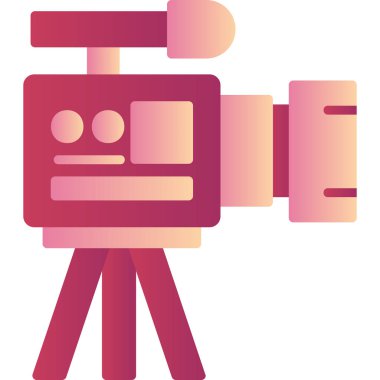 Video Kamera, grafik illüstrasyon simgesi