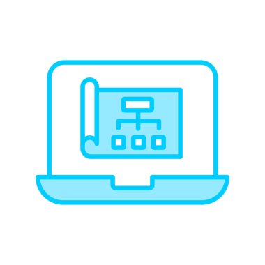 Şablon simgesinin vektör illüstrasyonu