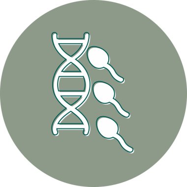 DNA simgesi vektör illüstrasyonu