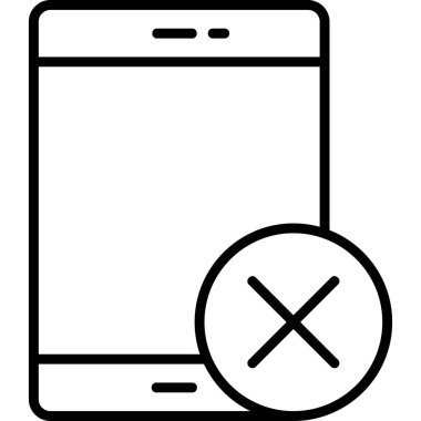 Cep telefonu. Web simgesi basit tasarım