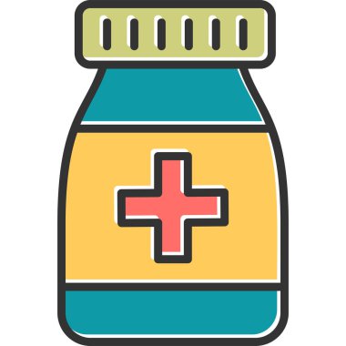 Sağlık hizmetleri web simgesi basit illüstrasyon