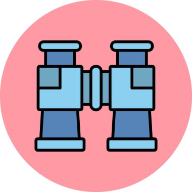 Dürbün. Web simgesi basit tasarım