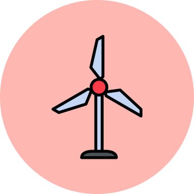 Türbin simgesi vektör illüstrasyonu