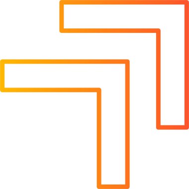 Sağ yukarı ok, vektör illüstrasyonu