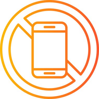 Cep telefonu simgesi, vektör illüstrasyonu