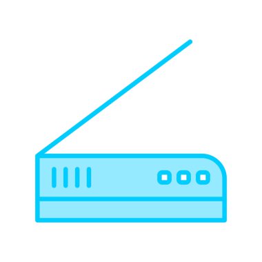 Tarayıcı simgesinin vektör illüstrasyonu