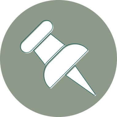 Pin simgesinin vektör illüstrasyonu