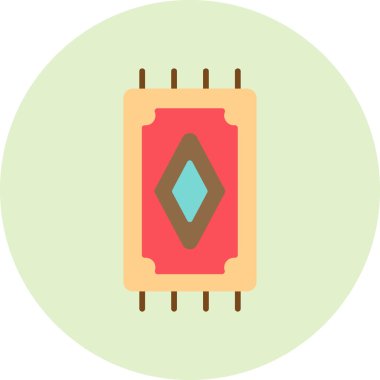 Rug Web simgesi basit illüstrasyon