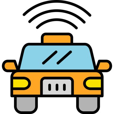 - Araba. Web simgesi basit illüstrasyon