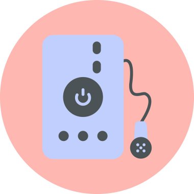 Power Shower web icon, vector illustration