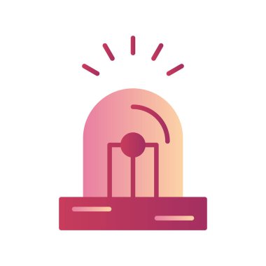 Siren simgesinin vektör illüstrasyonu