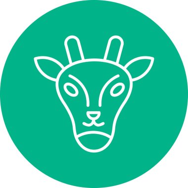 Bir boğa simgesinin vektör çizimi