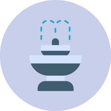 Çeşme simgesi, modern tasarım çizimi