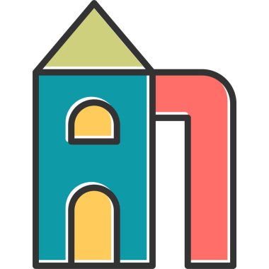 Playground modern simgesinin vektör illüstrasyonu