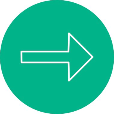 Sağ Ok simgesi, vektör illüstrasyonu