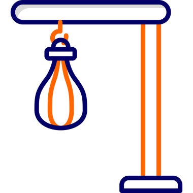 Kum torbası modern simge, vektör illüstrasyonu