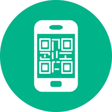 Barkod Web simgesi basit illüstrasyon