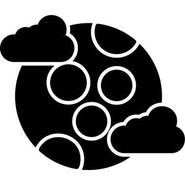 Ayın soyut web renk çizimi  