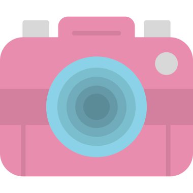 profesyonel dijital fotoğraf makinesi, illüstrasyon simgesi