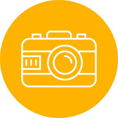 hipster film kamerası, illüstrasyon simgesi