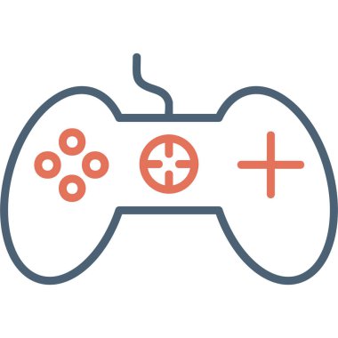 Oyun kumandası simgesi. vektör illüstrasyonu