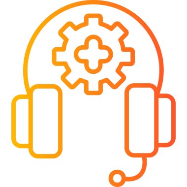 Çağrı merkezi ayarlı operatör, vektör illüstrasyonu