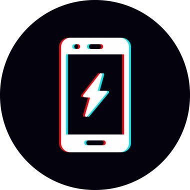 Akıllı telefon aygıtının dijital illüstrasyonunu şarj et 