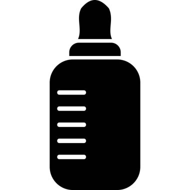 bebek besleme şişesi, grafik illüstrasyon  